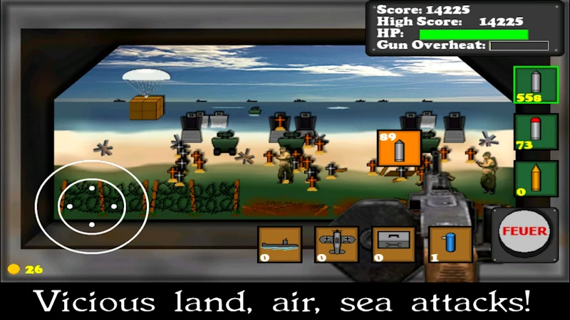 D-Day Gunner: WW2 Beach Battle screenshot